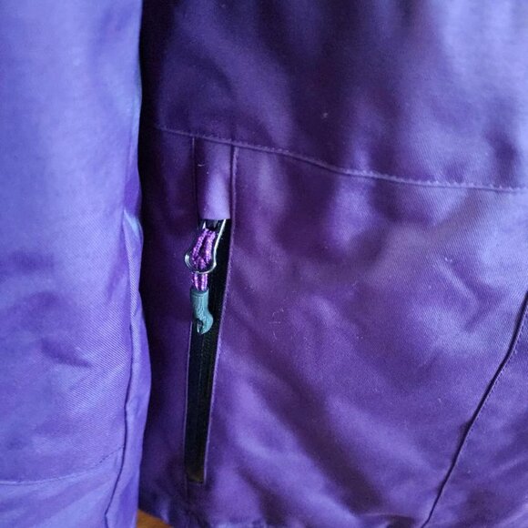 Champion Women Hooded VentureShell Winter Jacket Full Zipper Purple Size XL - Picture 4 of 6